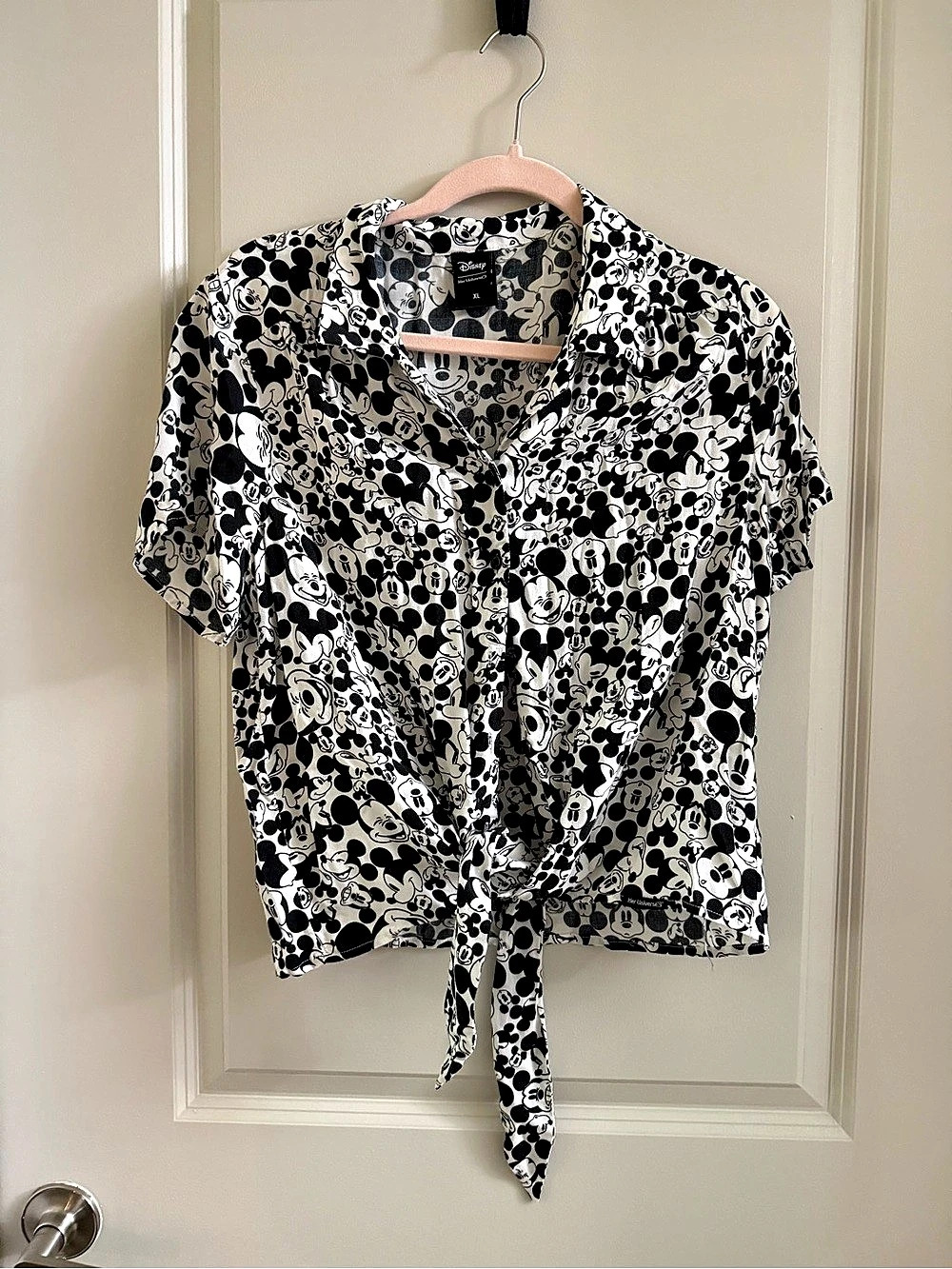 Women’s Disney Mickey Mouse Tie-Front Shirt